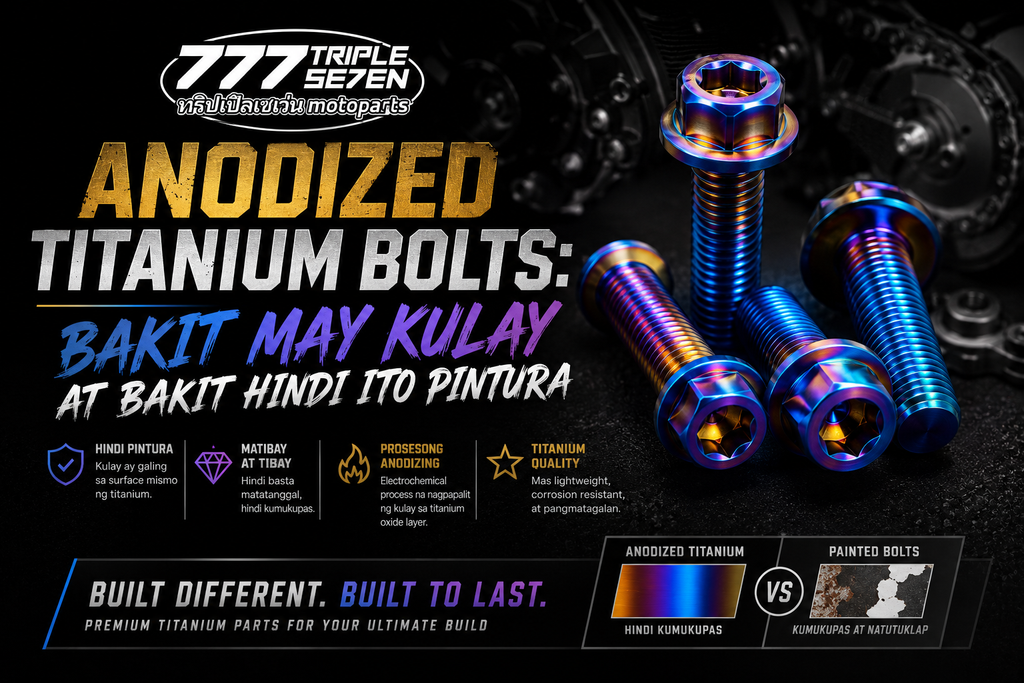 Anodized Titanium Bolts: Bakit May Kulay at Bakit Hindi Ito Pintura
