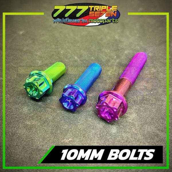 Titanium 10MM Universal Bolt Salaya Head Honda Yamaha - 777 Motoparts Philippines