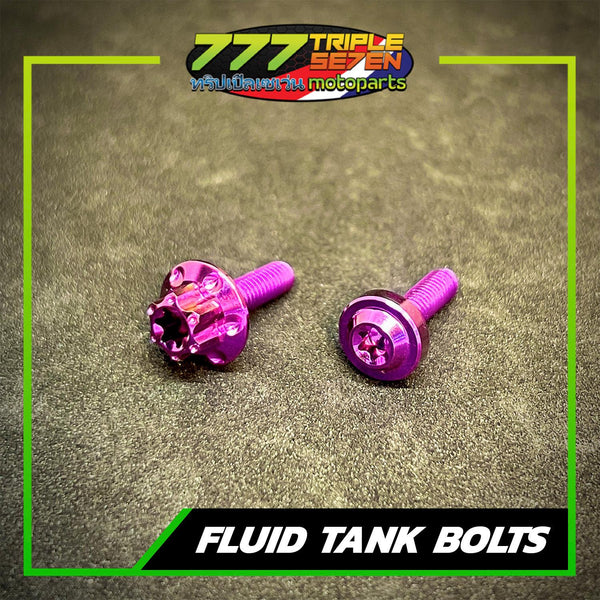 Titanium 4mm Fluid Tank Bolt Set Plain and Big Head - 777 Motoparts Philippines