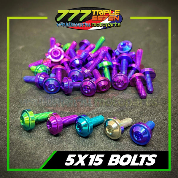 GR5 Titanium 5x15 Body Sensor Bolt Color Options - Triple Seven Motoparts Philippines