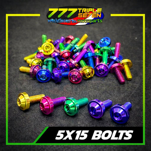 GR5 Titanium 5x15 Universal Sensor Body Bolt Anodized - Triple Seven Motoparts Philippines