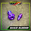 Titanium GR5 Banjo with Bleeder Bolt β Standard 1.25 / Fine 1.0 Thread (Per Piece)