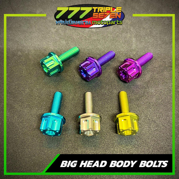 GR5 Titanium Bighead Bolt Color Options Honda Yamaha - Triple Seven Motoparts Philippines