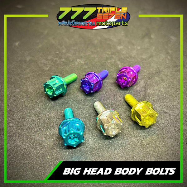 Titanium Bighead Body Bolt 6mm Large Head Universal - 777 Motoparts Philippines