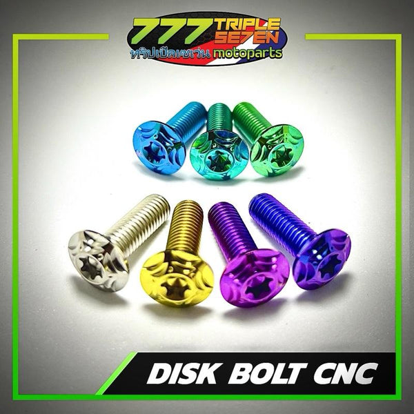Titanium CNC Head Disc Bolt Universal Honda Yamaha - 777 Motoparts Philippines