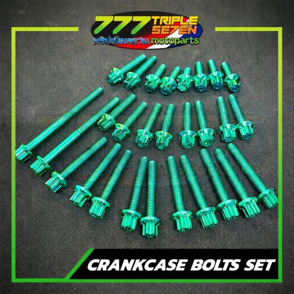 Titanium Engine Crankcase Bolt Set Installed Motorcycle Engine - 777 Motoparts Philippines