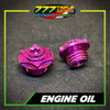 Titanium Engine Oil Bolt Comparison Multiple Colors - 777 Motoparts Philippines
