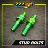 Titanium Exhaust Stud Bolt Set Installed Motorcycle - 777 Motoparts Philippines