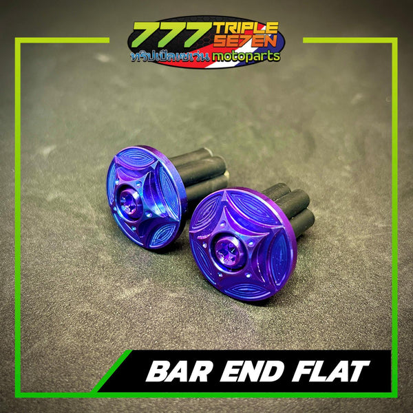 Titanium Handle Bar End Set Flat and Big Universal - 777 Motoparts Philippines