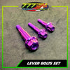 GR5 Titanium Click Lever Bolt Set Color Options - Triple Seven Motoparts Philippines