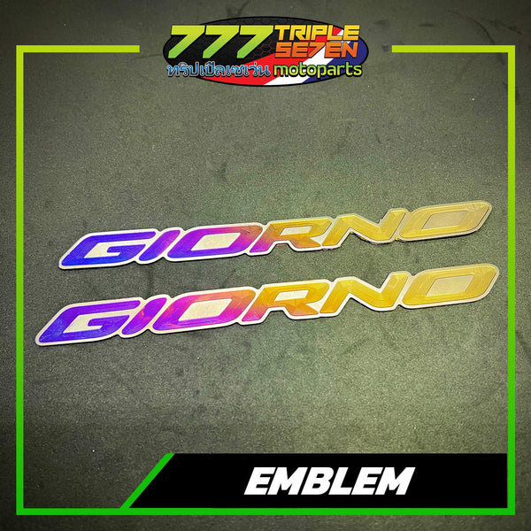 GR5 Titanium Honda Giorno Emblem Set Anodized - Triple Seven Motoparts Philippines