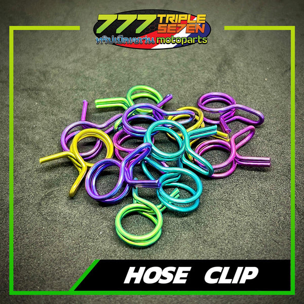 GR5 Titanium Hose Clip Color Options - Triple Seven Motoparts Philippines