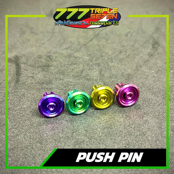 GR5 Titanium Push Pin Color Options Anodized - Triple Seven Motoparts Philippines