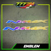 GR5 Titanium Yamaha NMAX Emblem Set Anodized - Triple Seven Motoparts Philippines