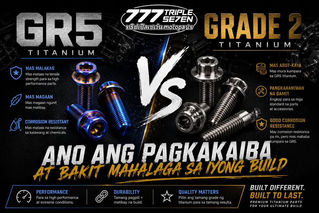 GR5 vs Grade 2 Titanium: Ano ang Pagkakaiba at Bakit Mahalaga sa Iyong Build