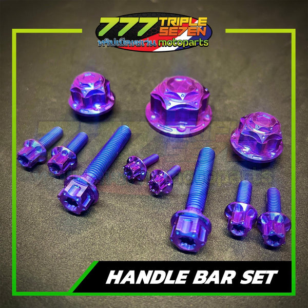 GR5 Titanium Handlebar Bolt Set Raider 150 Fi and Carb Complete Set - Triple Seven Motoparts Philippines