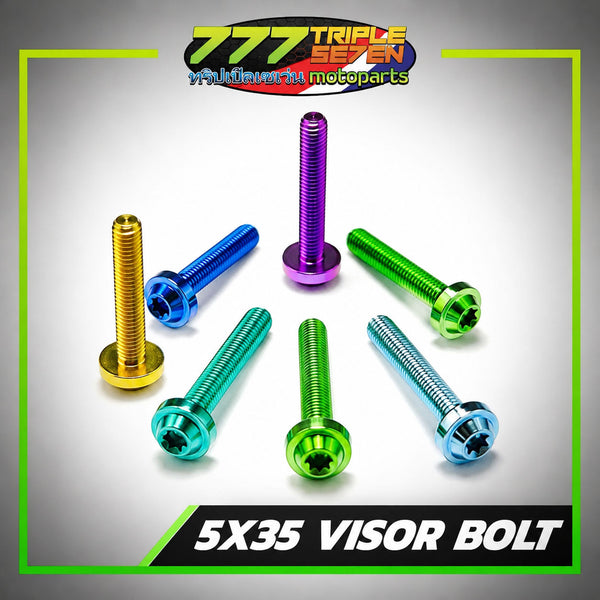 GR5 Titanium 5x35mm Visor Bolt Set Yamaha NMAX V3 4pcs - Triple Seven Motoparts Philippines