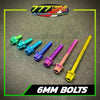 Titanium 6MM Universal Bolt Salaya Head Multiple Lengths - 777 Motoparts Philippines