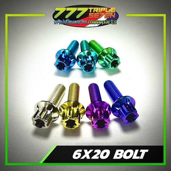 GR5 Titanium M6x20mm Salaya Head Allen Key Bolt Universal - Triple Seven Motoparts Philippines