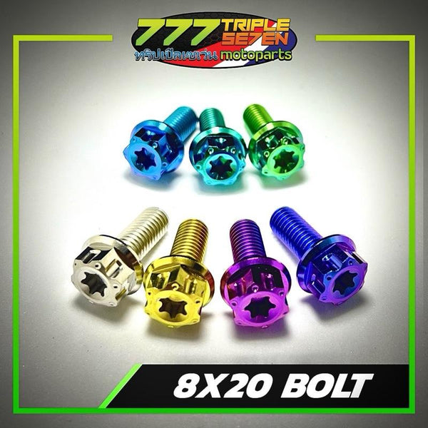 Titanium M8x20 Hex Socket Allen Key Bolt Universal Motorcycle - 777 Motoparts Philippines
