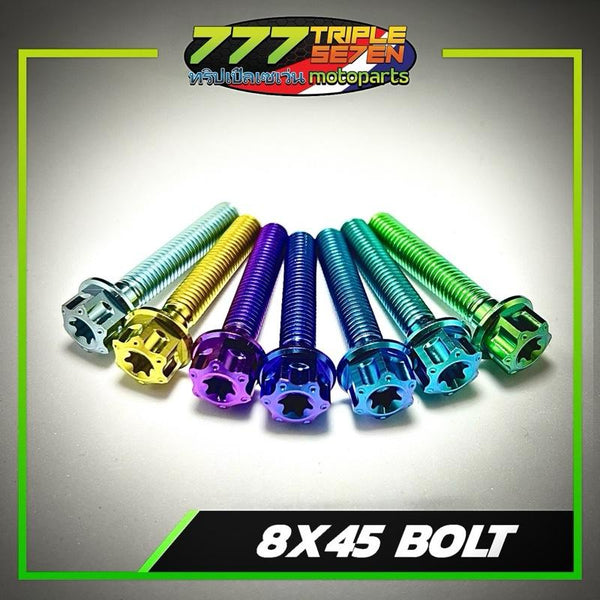 Titanium M8x45 Hex Socket Bolt Universal Long Bolt - 777 Motoparts Philippines