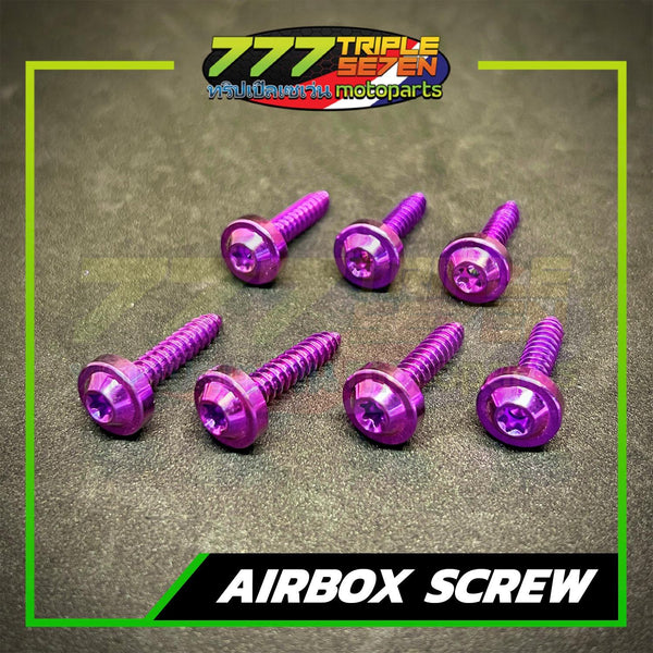 GR5 Titanium Airbox Screw Color Options NMAX Aerox - Triple Seven Motoparts Philippines