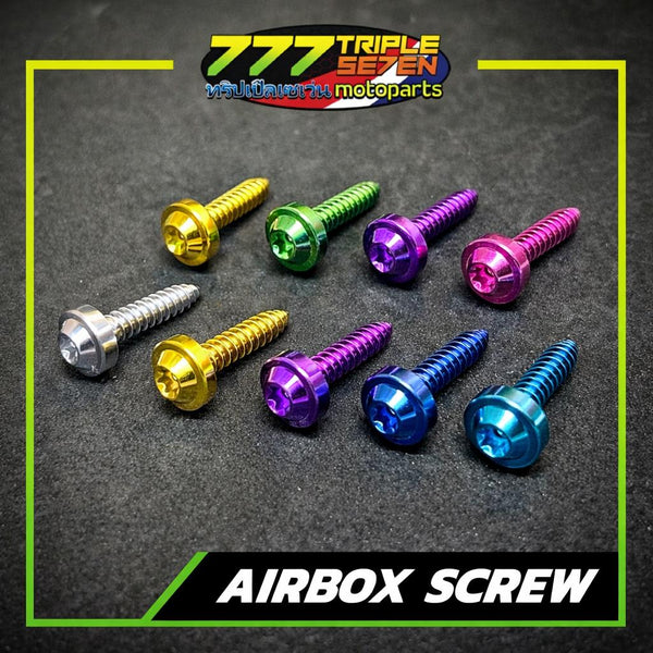 GR5 Titanium Airbox Screw Bolt NMAX V1 V2 V3 Aerox V1 V2 - Triple Seven Motoparts Philippines