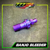 Titanium GR5 Banjo with Bleeder Bolt – Standard 1.25 / Fine 1.0 Thread (Per Piece)