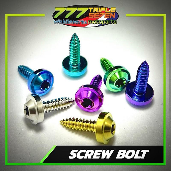 GR5 Titanium 5mm Body Screw Bolt for Motorcycle Fairings Covers Universal - Triple Seven Motoparts
