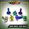 Titanium M6 CNC Head Body Bolt Universal Honda Yamaha Fairing - 777 Motoparts Philippines