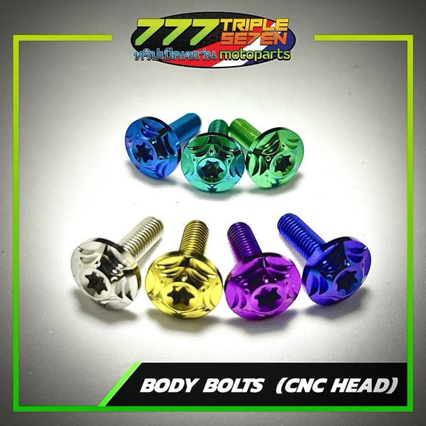 GR5 Titanium M6 CNC Head Body Bolt for Fairings Covers Universal - Triple Seven Motoparts Philippines