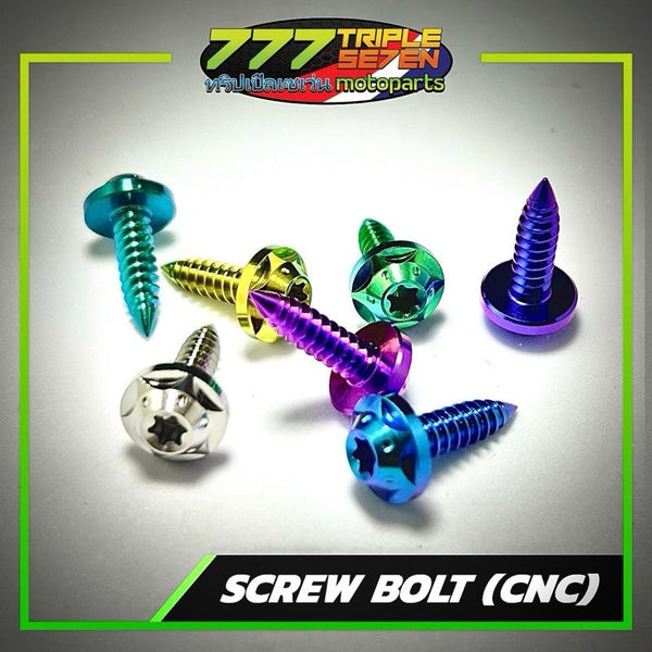 Titanium M5 CNC Head Body Bolt Universal Fairing - 777 Motoparts Philippines