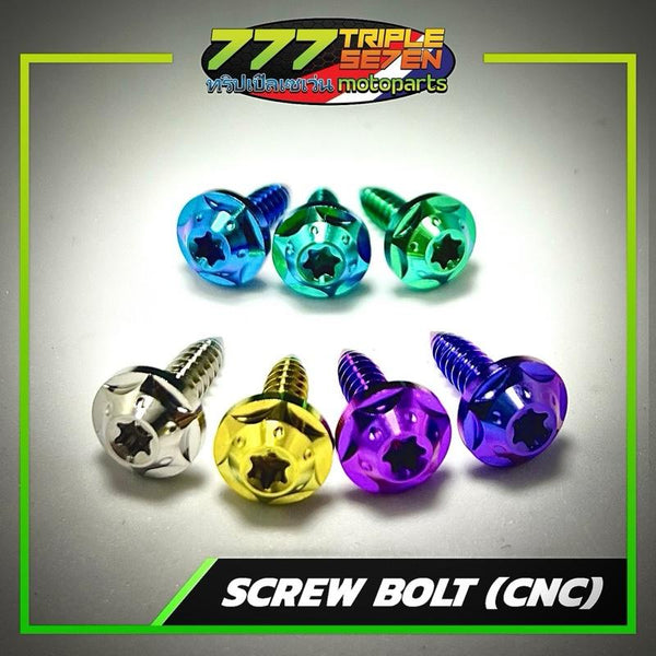 GR5 Titanium CNC Head Body Screw Bolt M5 for Fairings Covers - Triple Seven Motoparts Philippines