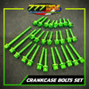 GR5 Titanium Crankcase Bolt Set Anodized Multiple Colors - Triple Seven Motoparts