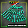 Titanium Engine Crankcase Bolt Set Installed Motorcycle Engine - 777 Motoparts Philippines