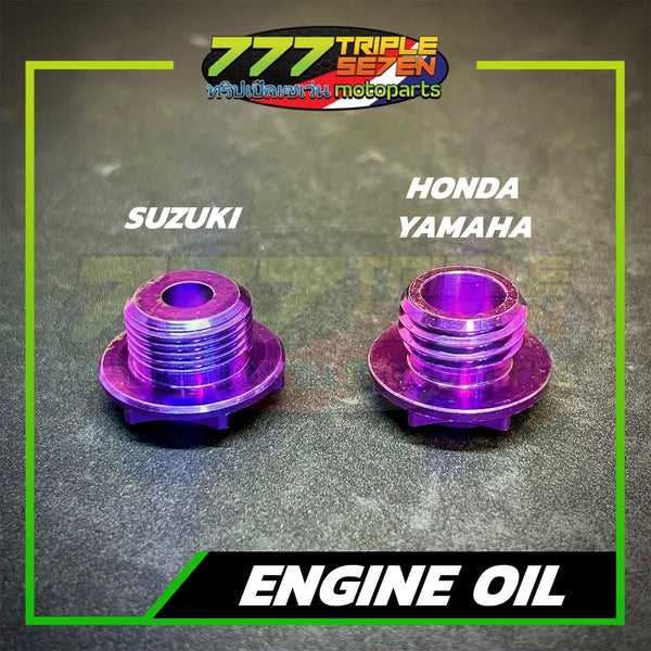 Titanium Engine Oil Drain Bolt Honda Wave Click Yamaha Mio - 777 Motoparts Philippines