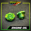 GR5 Titanium Oil Bolt Color Options Gold Purple Blue - Triple Seven Motoparts