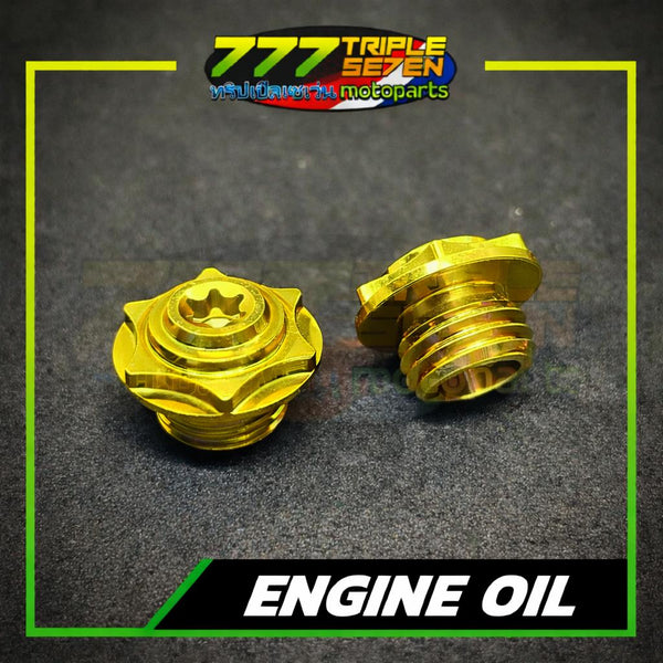 GR5 Titanium Oil Bolt Compatible Honda Yamaha Suzuki Motorcycle - Triple Seven Motoparts