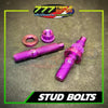 Titanium Exhaust Stud Bolt 8mm Pair Honda Yamaha Suzuki - 777 Motoparts Philippines