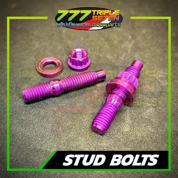 Titanium Exhaust Stud Bolt 8mm Pair Honda Yamaha Suzuki - 777 Motoparts Philippines