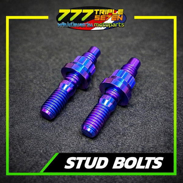 GR5 Titanium Exhaust Stud Bolt Anodized Colors - Triple Seven Motoparts Philippines