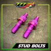 GR5 Titanium 8mm Exhaust Stud Bolt Set Pair Universal Motorcycle - Triple Seven Motoparts Philippines