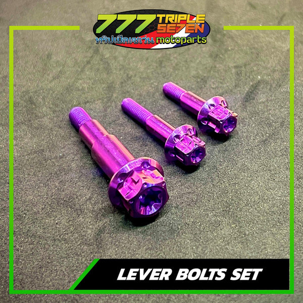 GR5 Titanium Click Lever Bolt Set Color Options - Triple Seven Motoparts Philippines