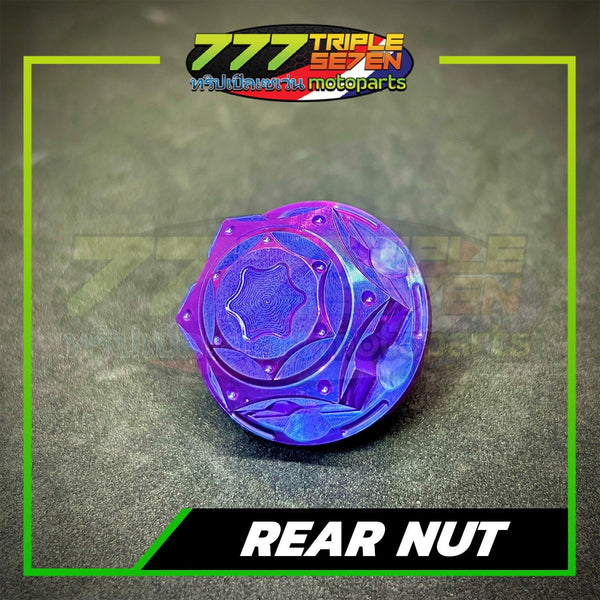 GR5 Titanium Rear Axle Nut Honda Click NMAX Aerox ADV PCX Beat - Triple Seven Motoparts Philippines
