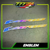 GR5 Titanium Honda Vario Click Emblem Set Anodized Pair - Triple Seven Motoparts Philippines