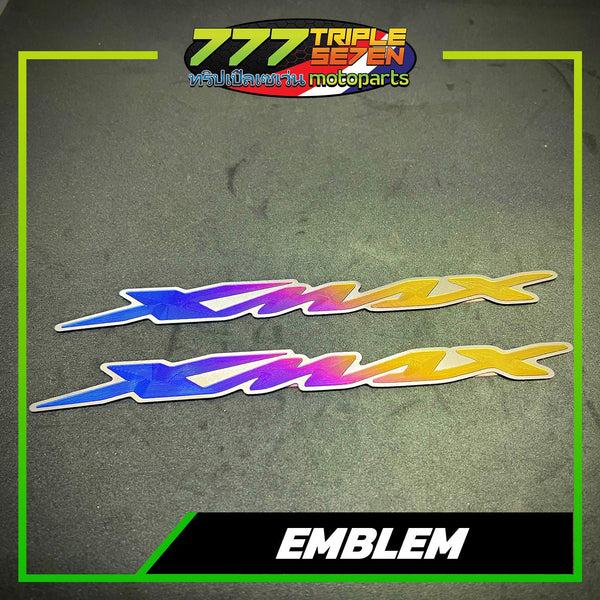 GR5 Titanium Yamaha XMAX Emblem Set Anodized - Triple Seven Motoparts Philippines